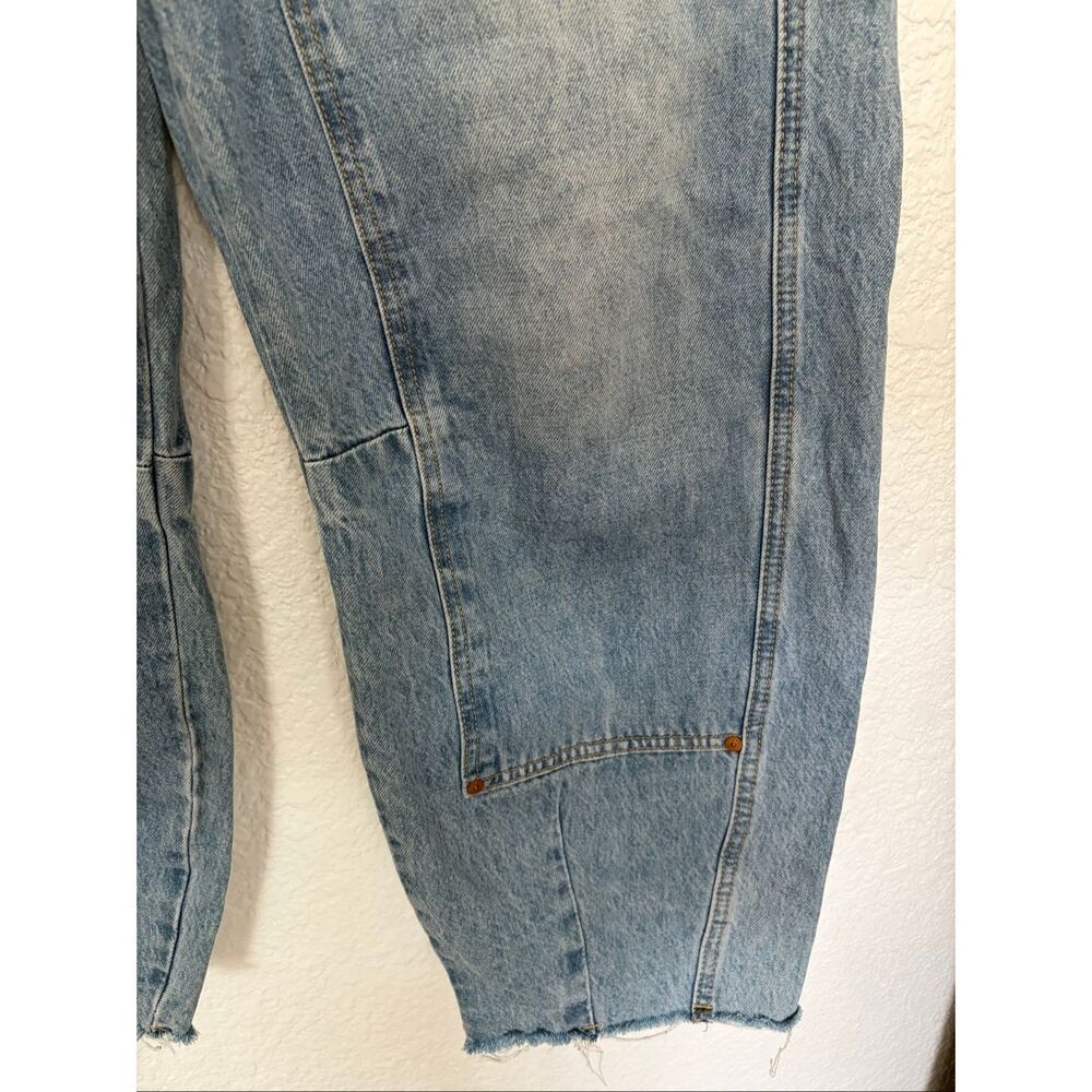 BLANKNYC “In Your Face” High Waist Barrel Leg Carpenter Jeans Light Wash Size 28 - Picture 7 of 12